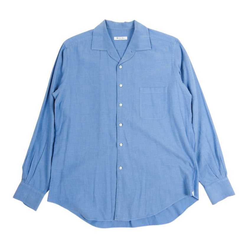 Loro Piana Blue LS Shirt Size XL