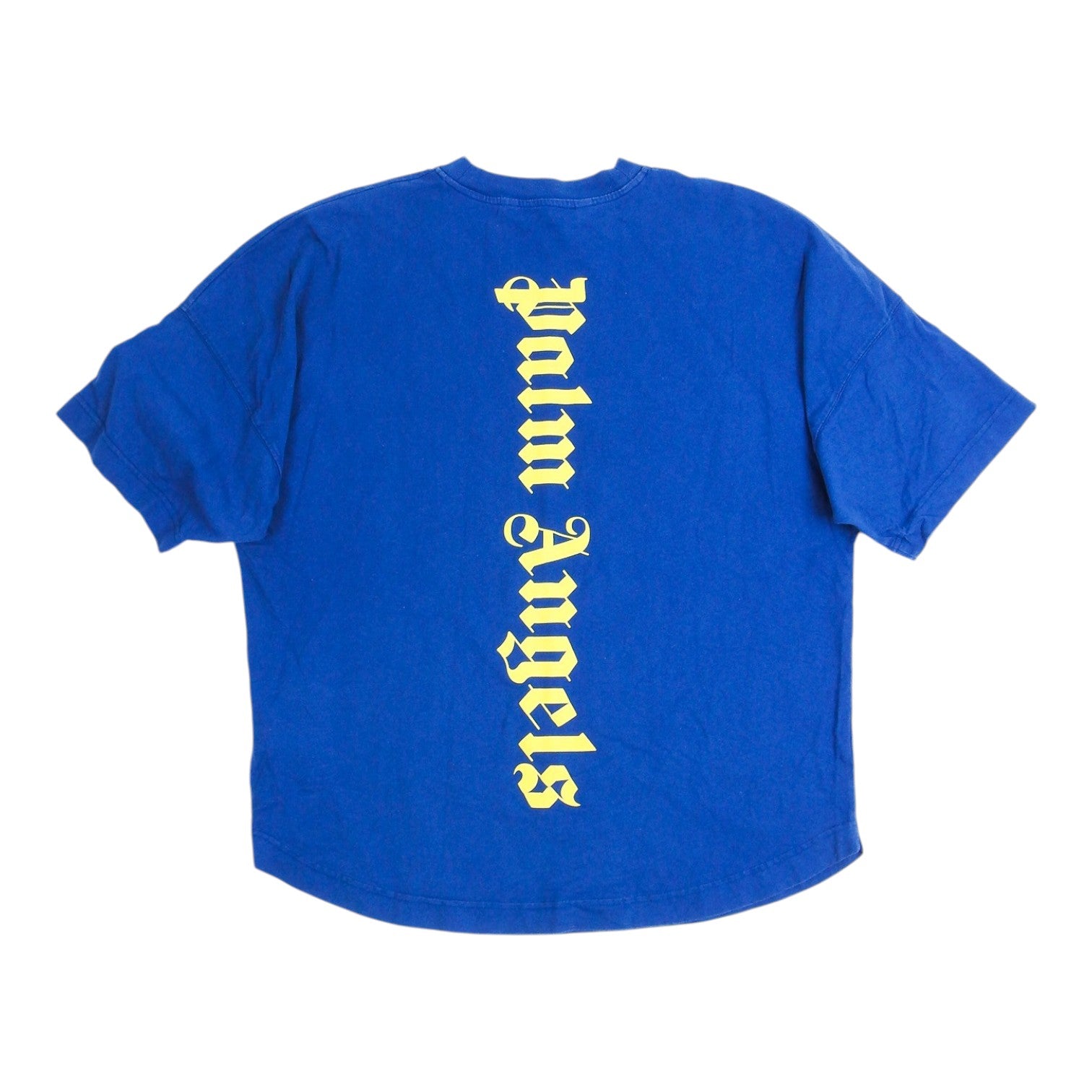 Palm Angels Blue Logo T-Shirt Size Large