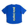 Palm Angels Blue Logo T-Shirt Size Large