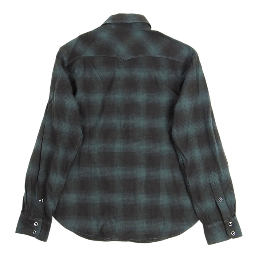 Freenote Ranch Wear Green Flannel Overshirt Size Small