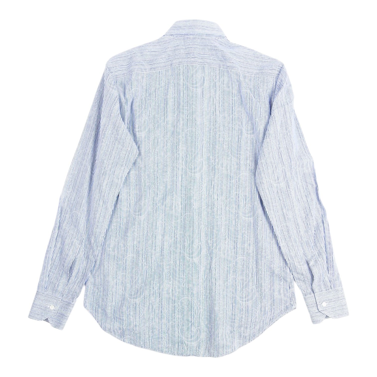 Etro Blue/Green Striped LS Shirt Size 40