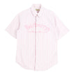 Burberry Pink Striped Embroidered SS Shirt Size XS