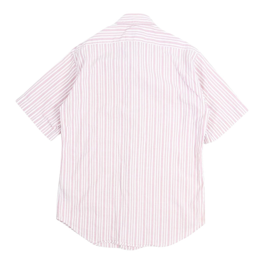 Burberry Pink Striped Embroidered SS Shirt Size XS