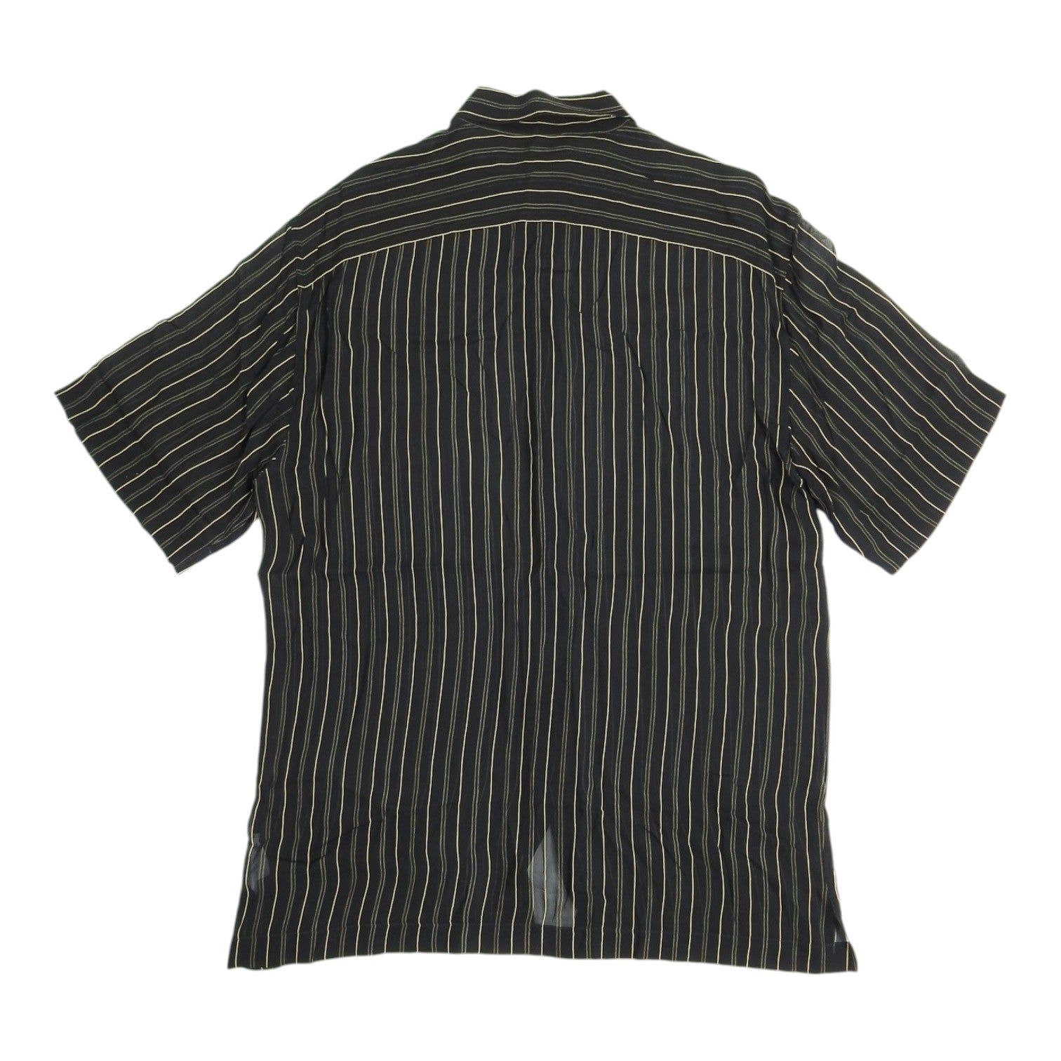 Dries Van Noten Sheer Striped SS Shirt Size Medium