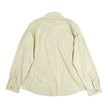 Nanushka Beige Vegan Leather Overshirt Size XL