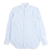 Borelli Blue/White Striped Linen Shirt Size Small