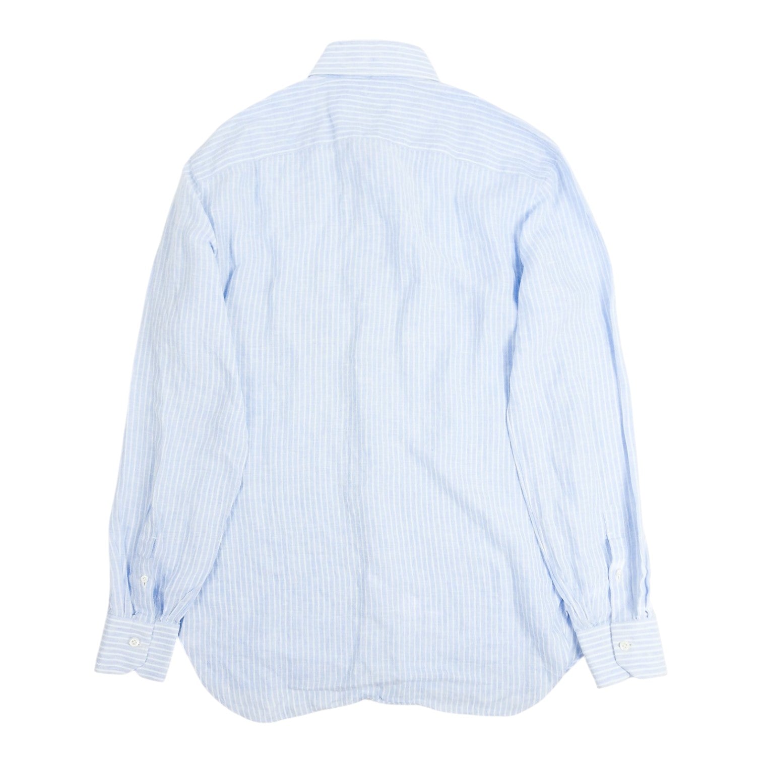 Borelli Blue/White Striped Linen Shirt Size Small