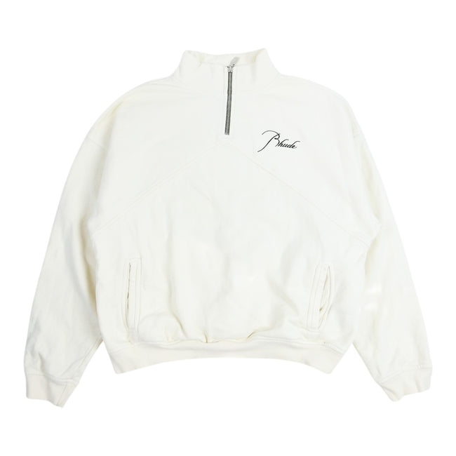 Rhude 1/4 Zip Polo Sweater Size Large