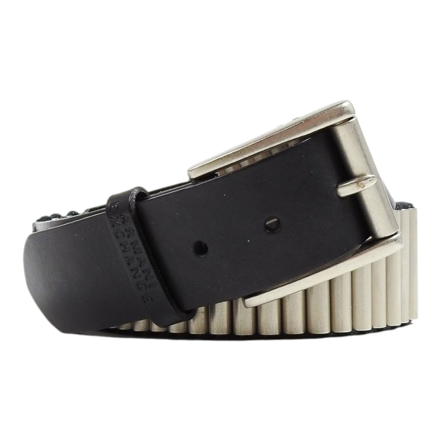 Armani Exchange Metal Tubing Belt Size 40
