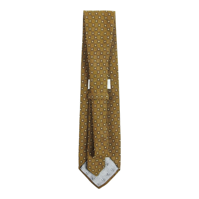 Valentino Brown/Gold Ornate Tie
