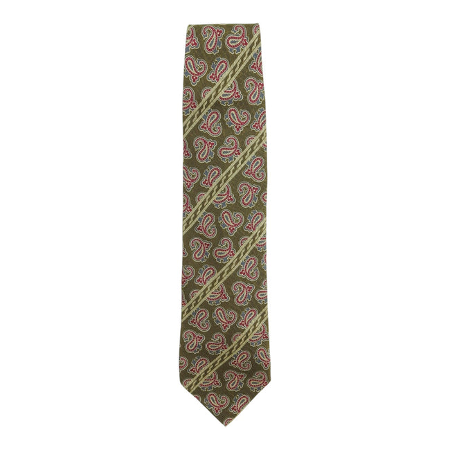 Giorgio Armani Green Paisley Tie