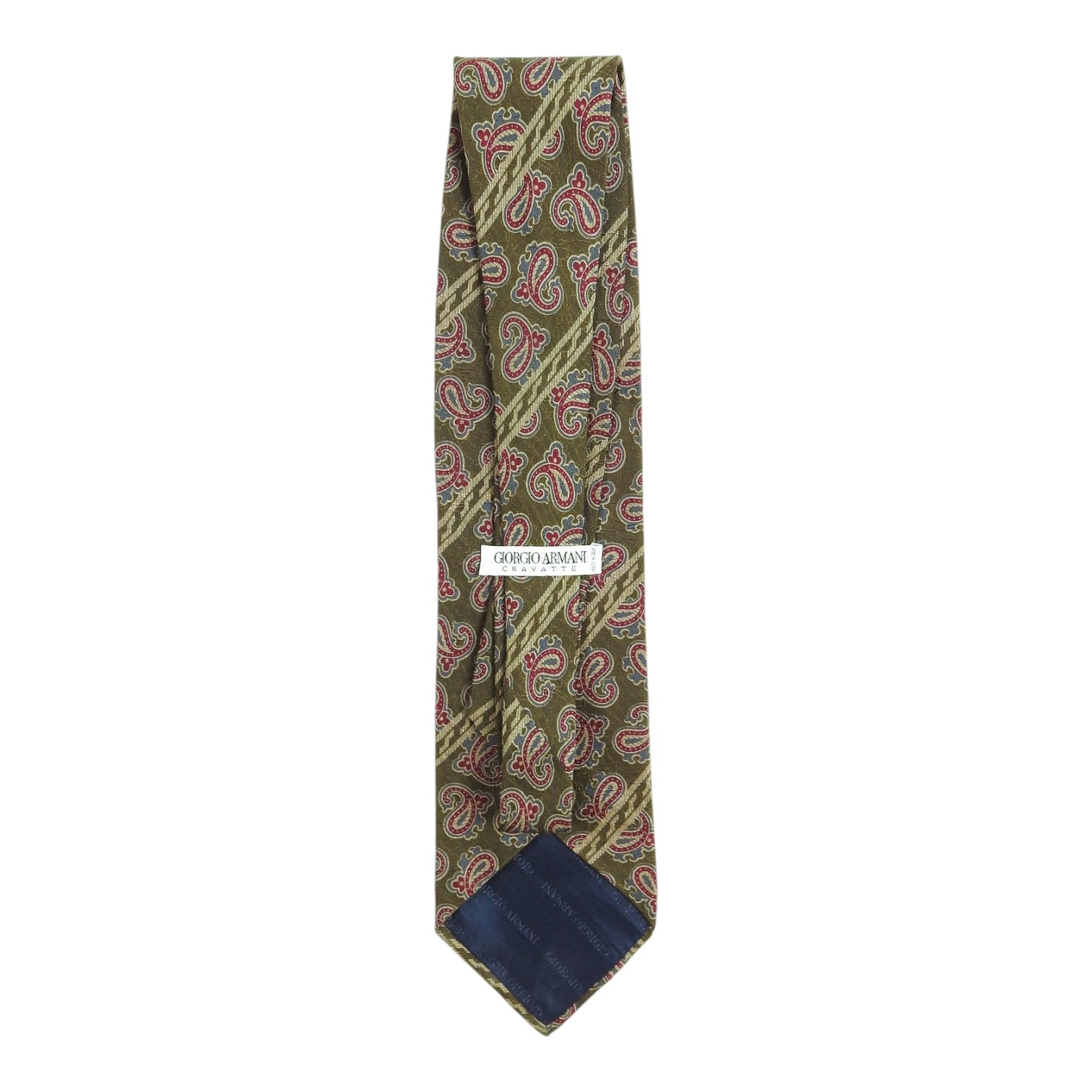 Giorgio Armani Green Paisley Tie
