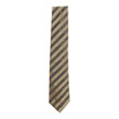 Umit Benan Monotone Brown Stripe Tie