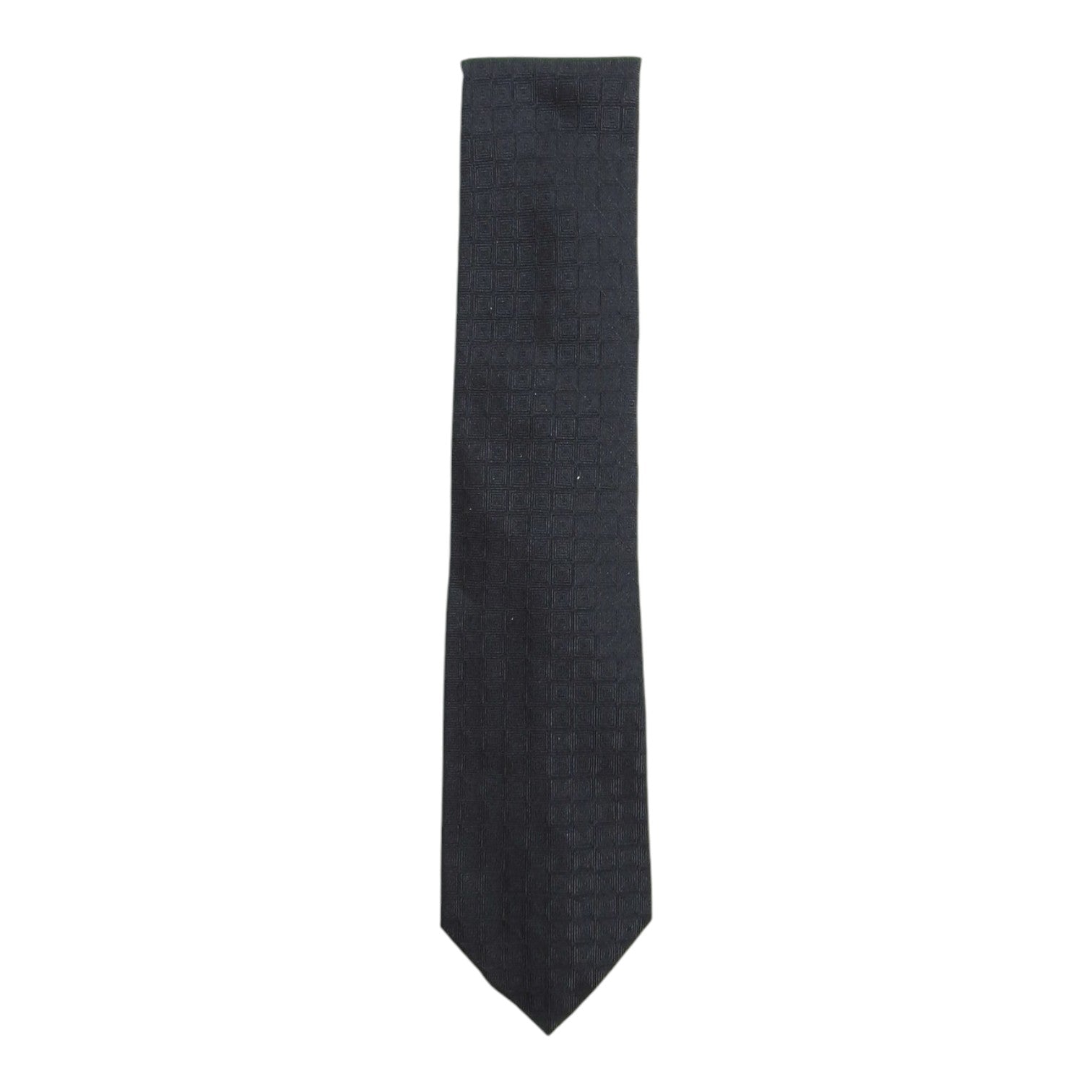 Salvatore Ferragamo Black Square Patterned Tie