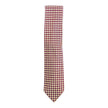 Valentino Cravatte Burgundy/Gold Circle Patterned Tie