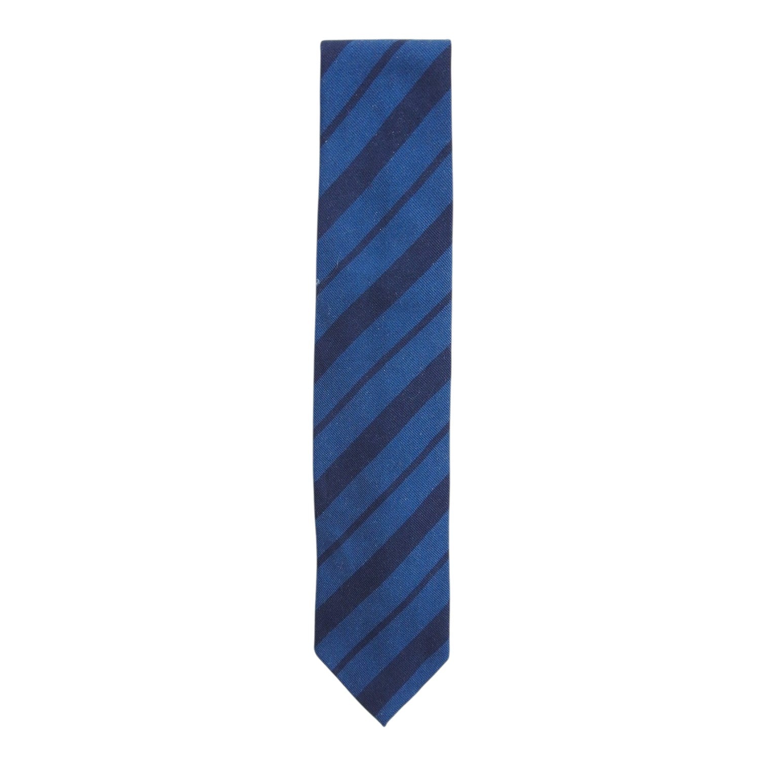 Drake's Monotone Blue Stripe Tie