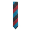 Michael J. Drake Black/Red/Teal Wide Stripe Tie