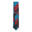 Michael J. Drake Black/Red/Teal Wide Stripe Tie