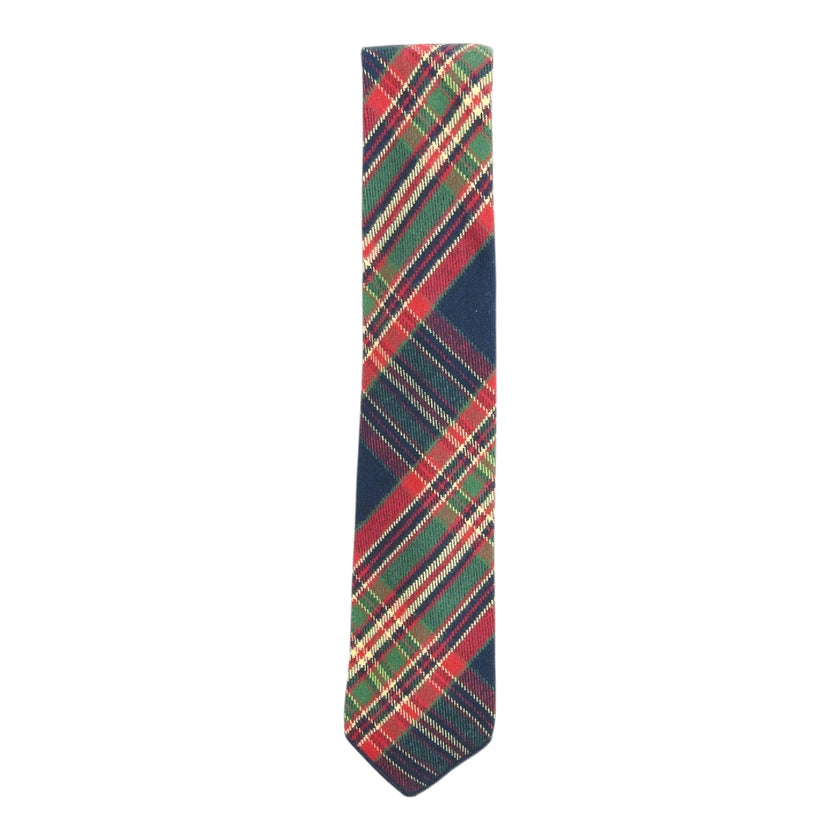 Engineered Garments Red/Green/Tan/Black Plaid Tie