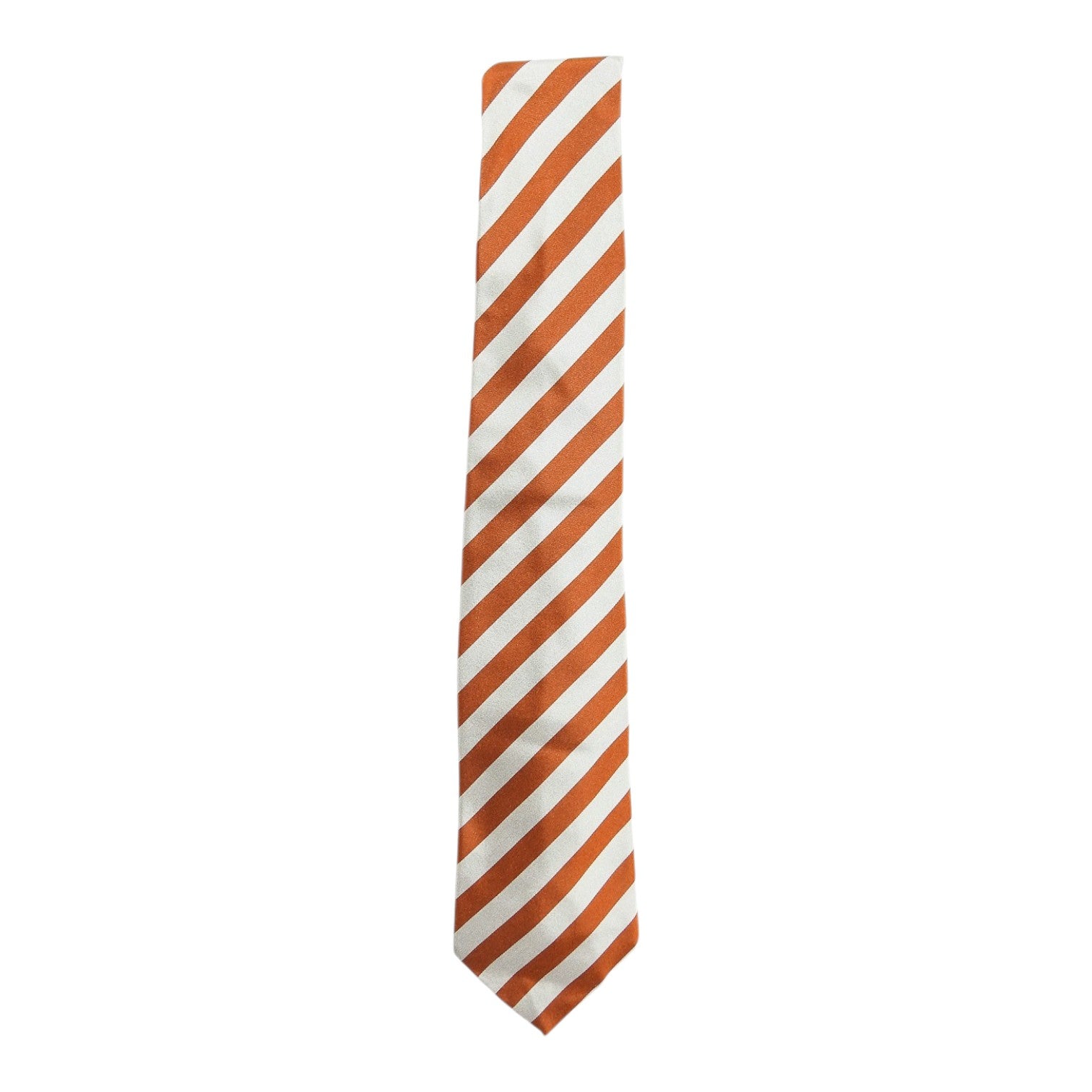 Umit Benan Beige/Orange Striped Tie