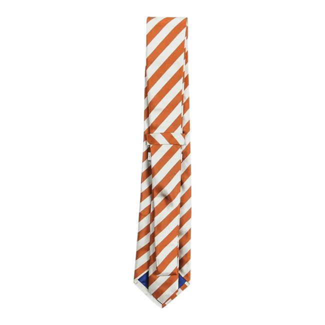 Umit Benan Beige/Orange Striped Tie