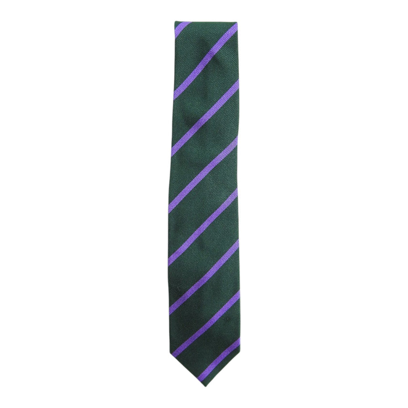 Michael J. Drake Green/Purple Stripe Tie