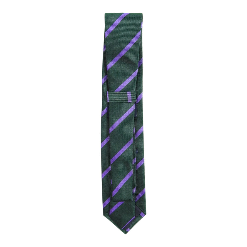 Michael J. Drake Green/Purple Stripe Tie