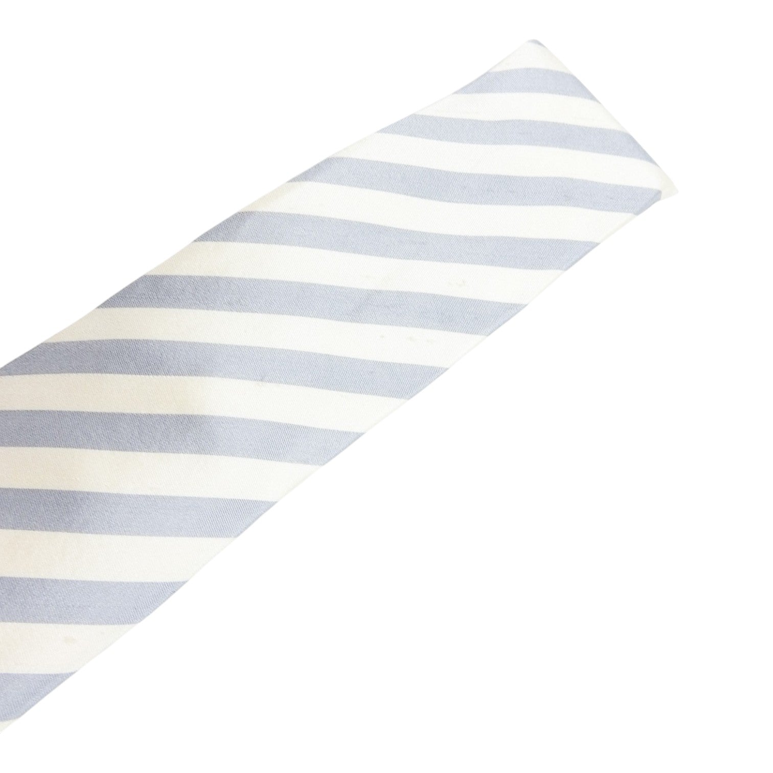 Giorgio Armani White/Grey Striped Tie
