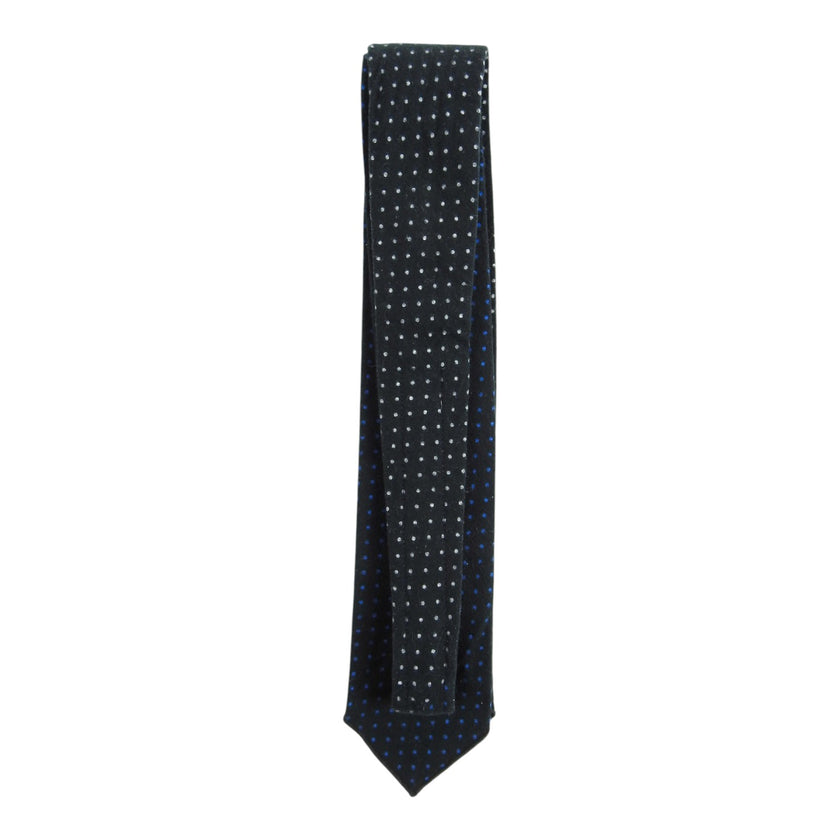 Engineered Garments Black Blue/Grey Polka Dot Reversable Tie