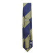 Drake's Grey/Blue Wide Stripe Tie