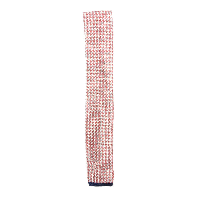 Barba White/Red Knit Tie