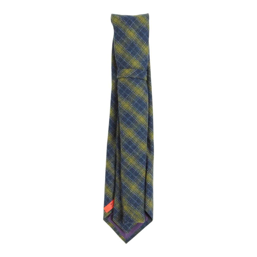 Isaia Blue/Yellow Plaid Tie