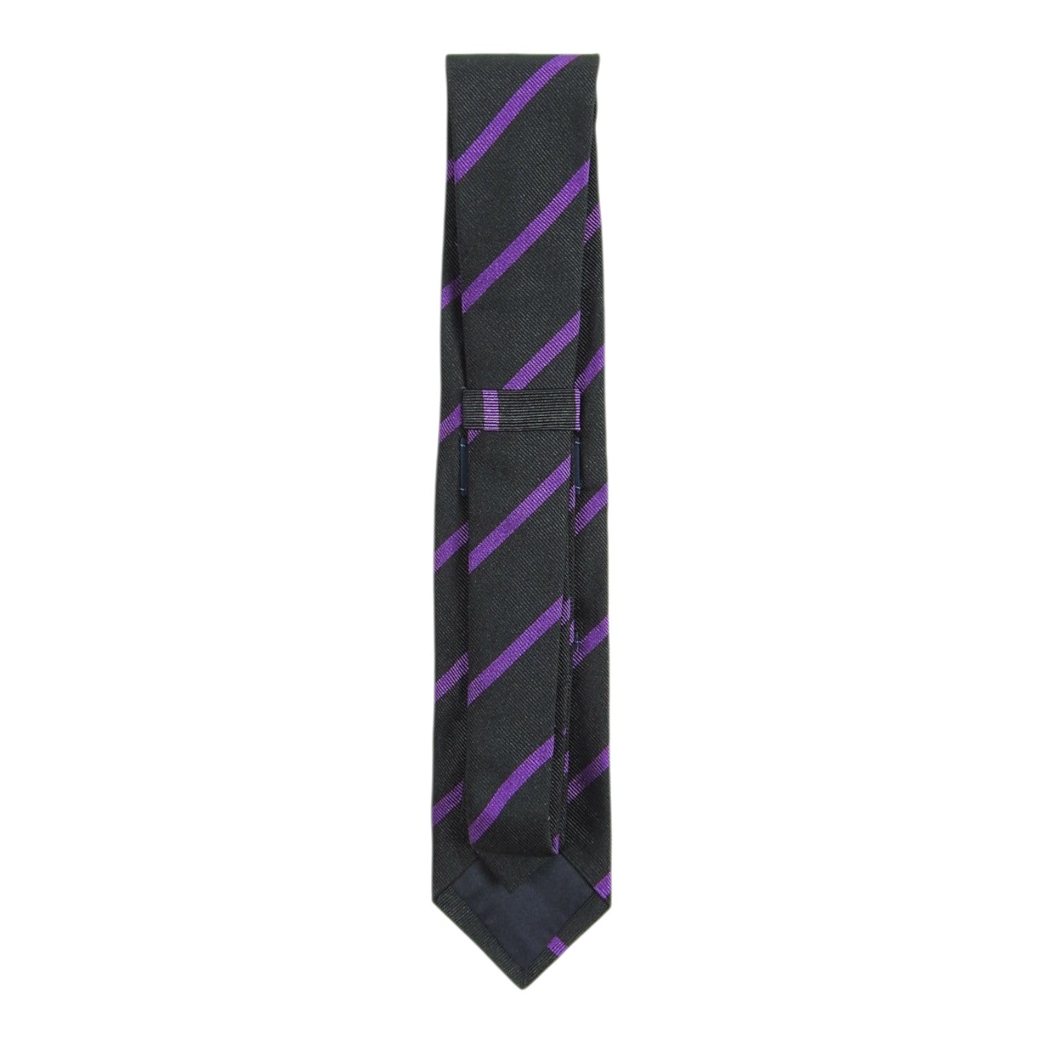 Michael J. Drake Black/Purple Striped Tie