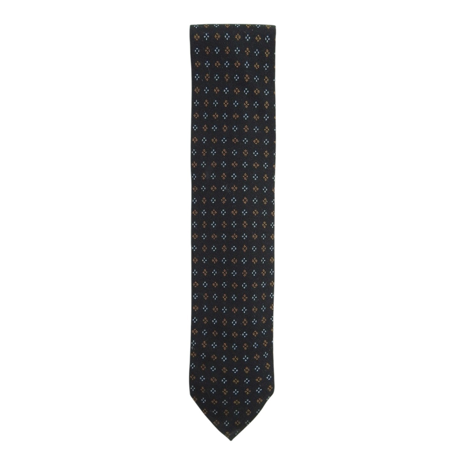 Ermeneglido Zegna Black/Blue/Orange Tie