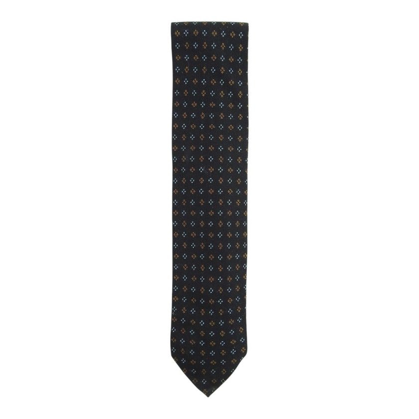Ermeneglido Zegna Black/Blue/Orange Tie