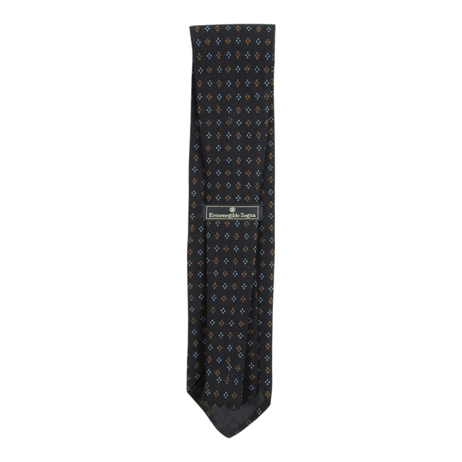 Ermeneglido Zegna Black/Blue/Orange Tie