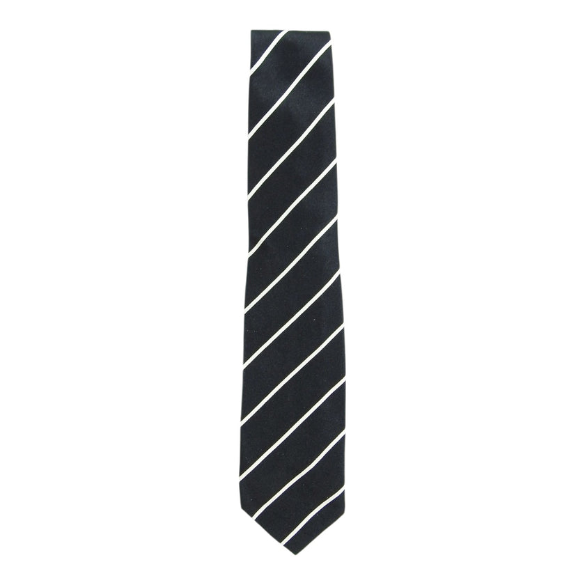 Ralph Lauren Purple Label Black/White Stripe Tie