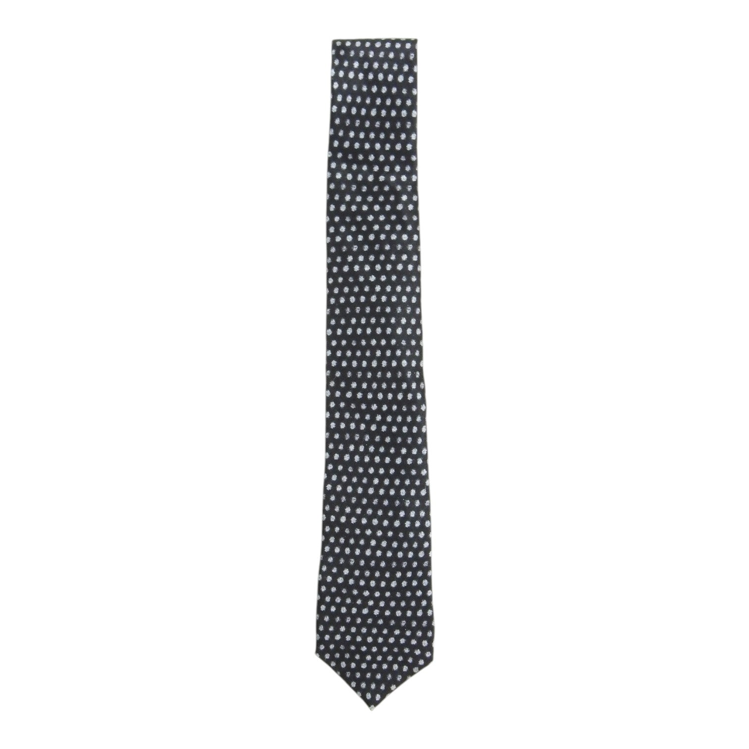 Armani Collezioni Grey Polka Dot Tie