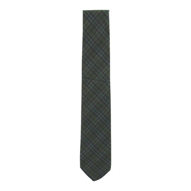 Engineered Garments Green Plaid Seam Detail Tie
