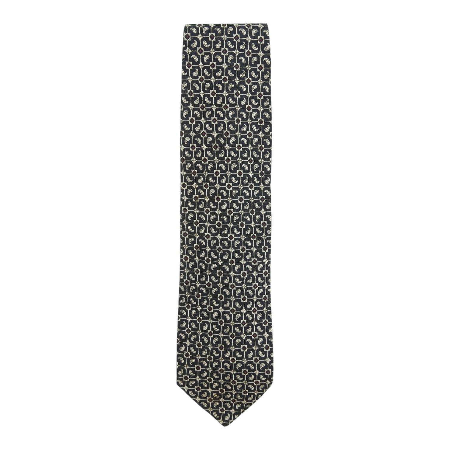 Giorgio Armani Cravatte Black/Gold Patterned Tie