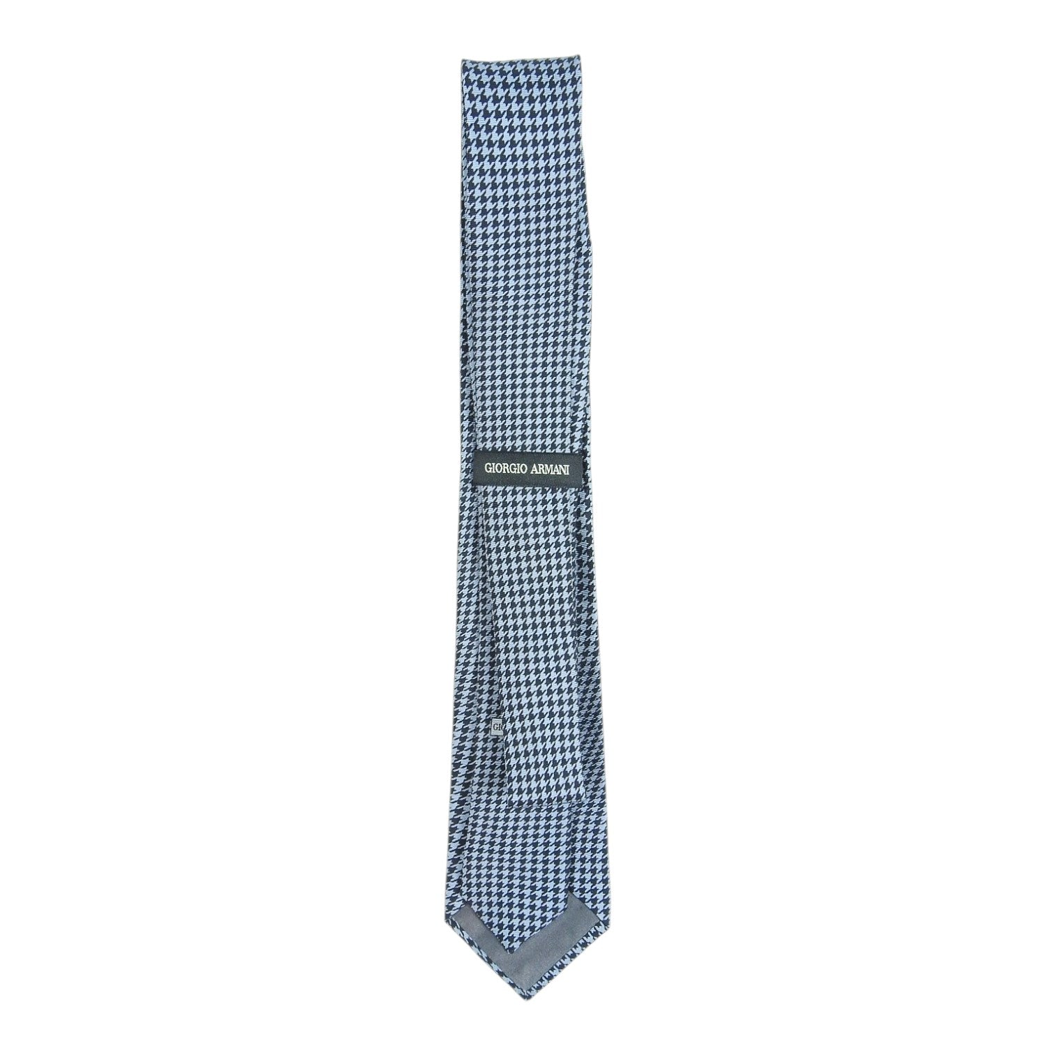 Giorgio Armani Blue Houndstooth Tie