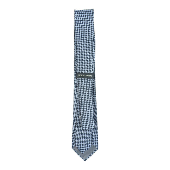 Giorgio Armani Blue Houndstooth Tie