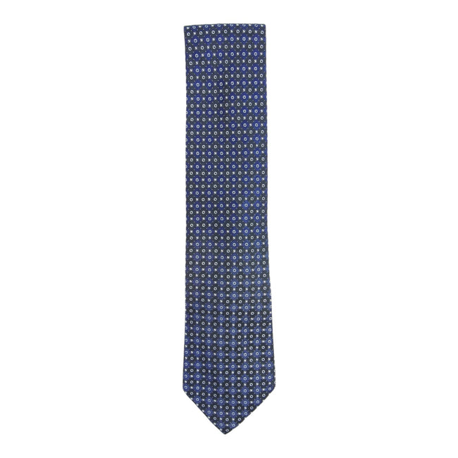 Ermenegildo Zegna Blue/Black Diamond Check Tie