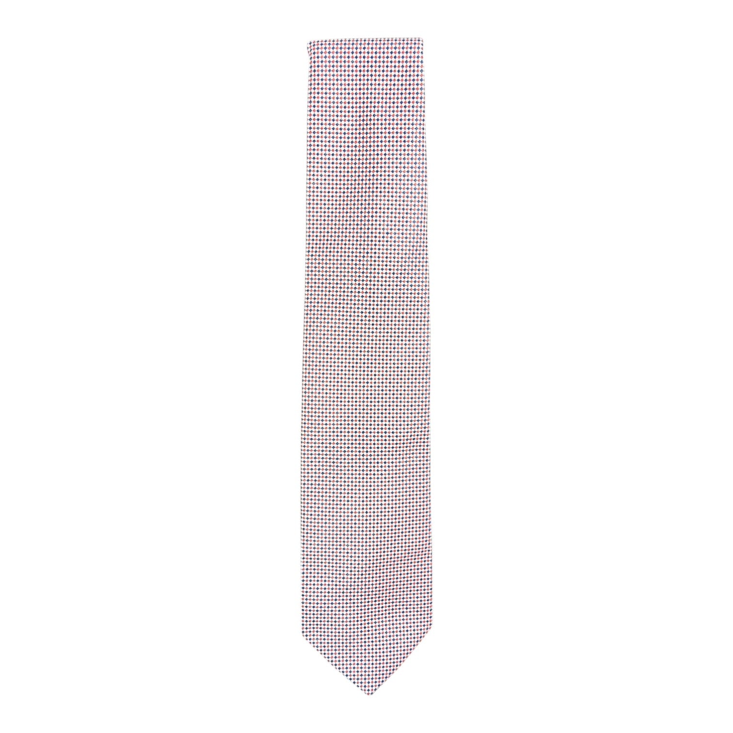 Drake's Blue/Red Check Tie