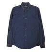 Salvatore Ferragamo Navy LS Shirt Size Small