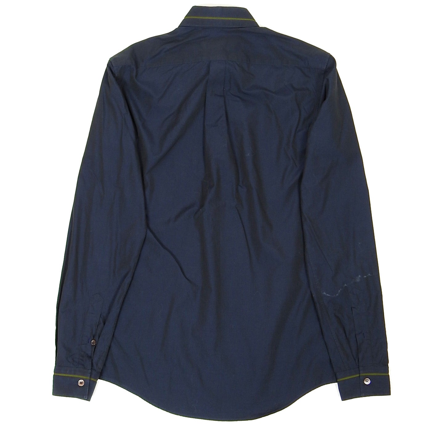 Salvatore Ferragamo Navy LS Shirt Size Small