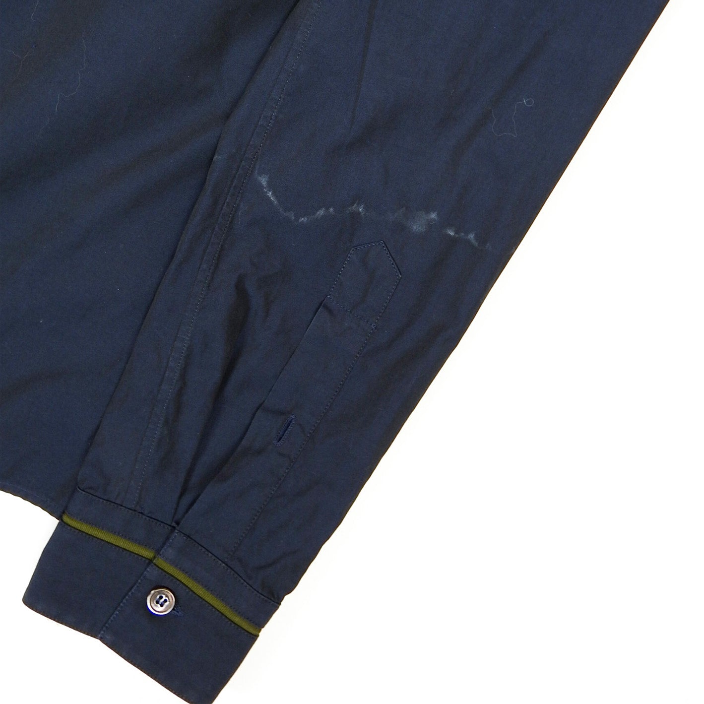 Salvatore Ferragamo Navy LS Shirt Size Small