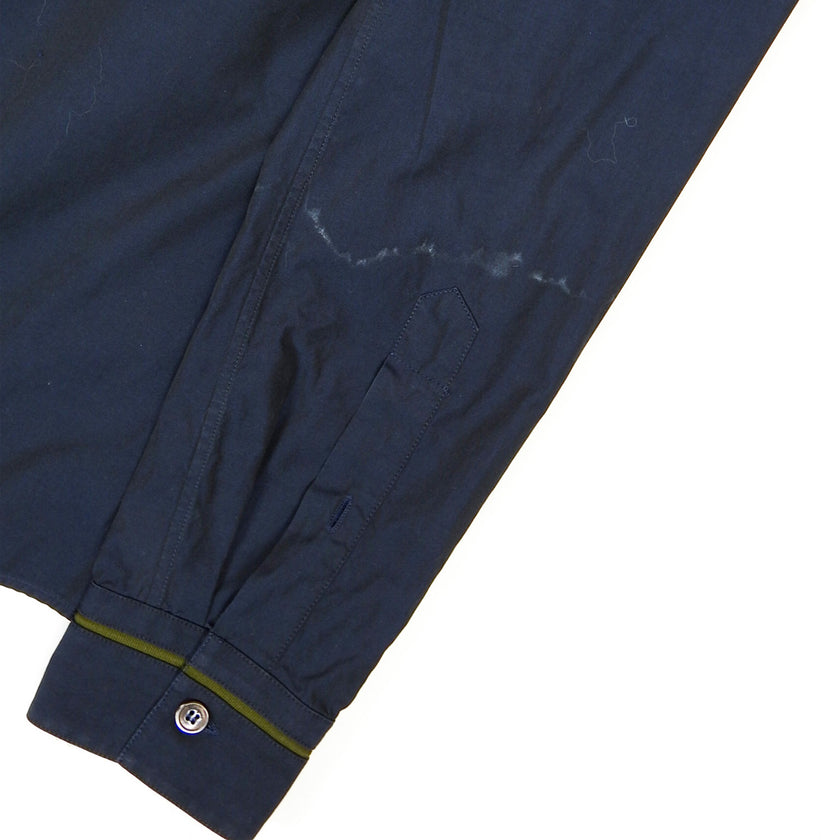 Salvatore Ferragamo Navy LS Shirt Size Small