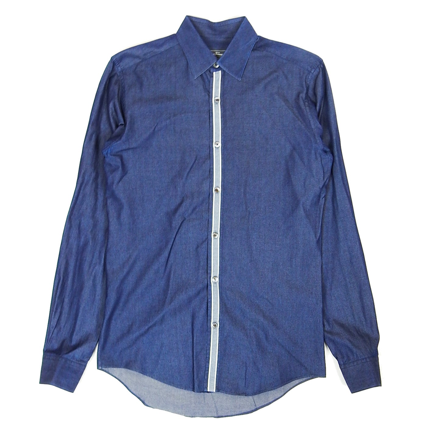 Salvatore Ferragamo Denim LS Shirt Size Small