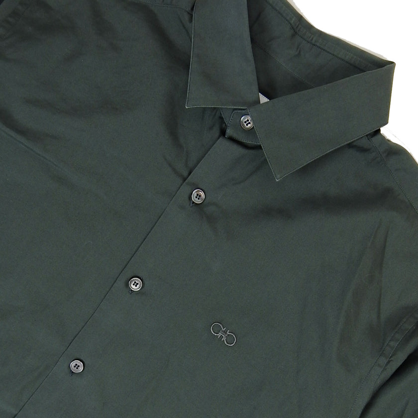 Salvatore Ferragamo Grey LS Shirt Size Small